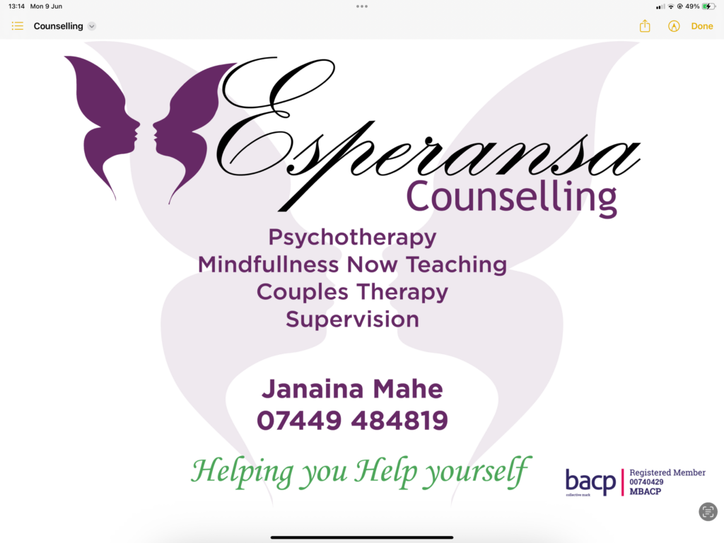 Esperansa Therapy and Counselling Swansea
